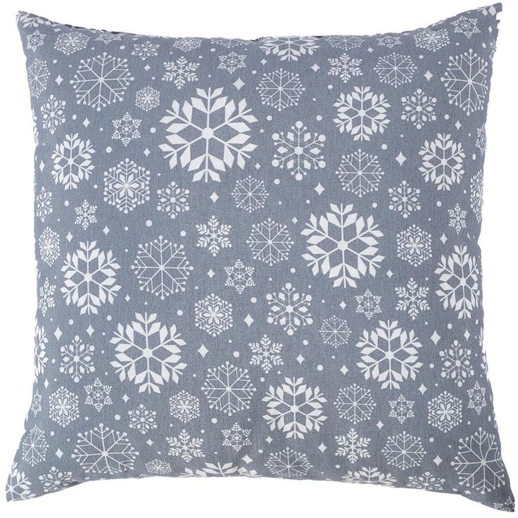 Pillow WINTER FLOWERS 45x45cm, snowflakes