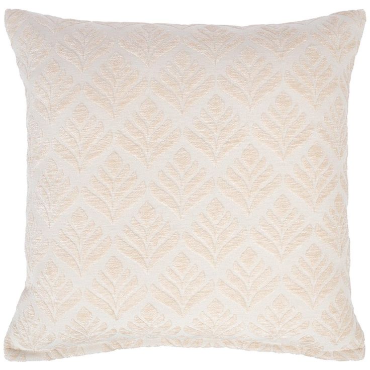 Pillow TEDDY 45x45cm, white floral motif