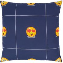 Koristetyyny Home4You LONETA 45x45 cm, hymiökuosi, sininen