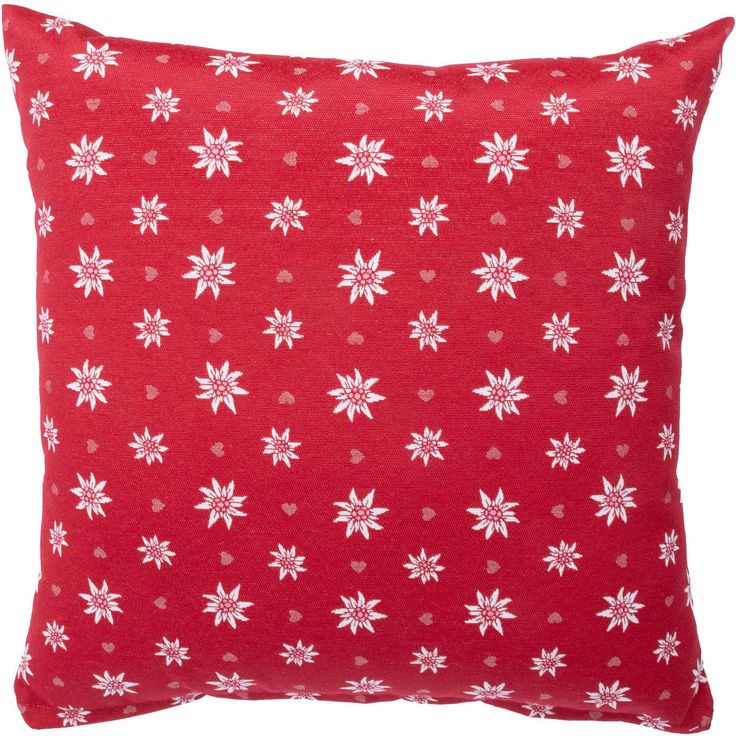 Pillow HOLLY 45x45cm, red Edelweiss