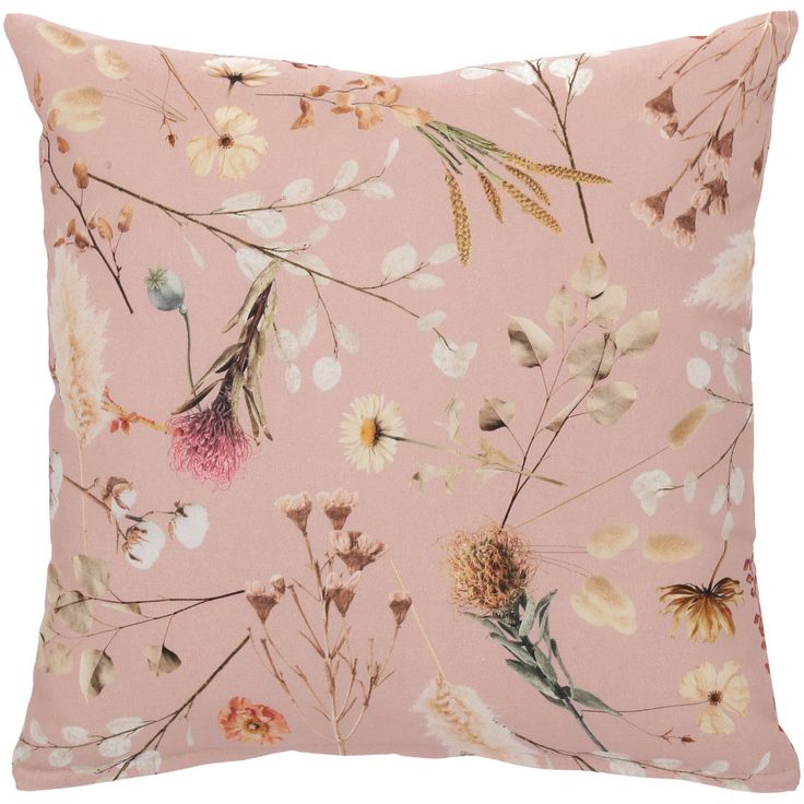 Pillow HOLLY 45x45cm, dried flowers