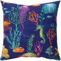 Koristetyyny Home4You HOLLY 45x45 cm, vedenalainen maailma, monivärinen