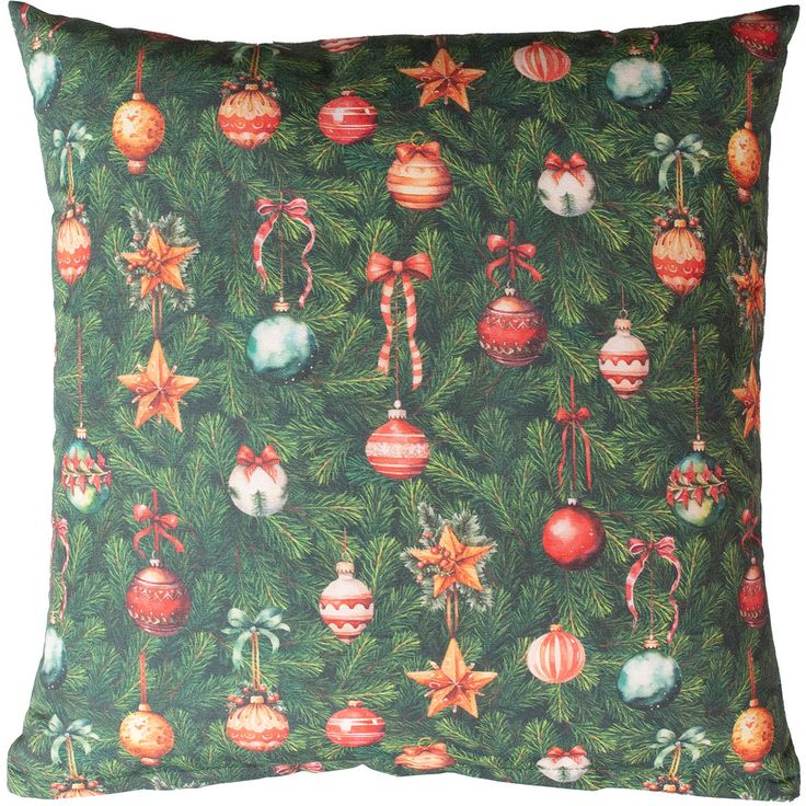 Pillow CHRISTMAS NEW 45x45cm, Christmas decorations on the tree