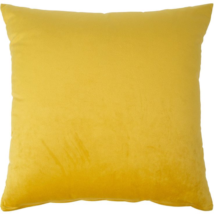 Pillow VELVET 2, 45x45cm, yellow