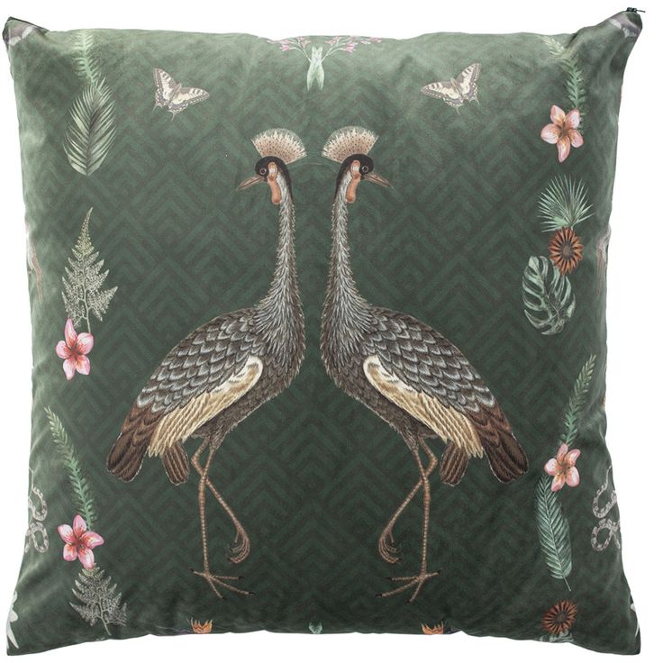 Cushion HOLLY 65x65cm, tropical birds
