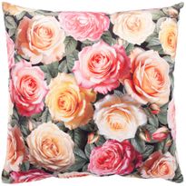 Koristetyyny Home4You HOLLY 45x45 cm, romanttinen ruusu, vaaleanpunainen