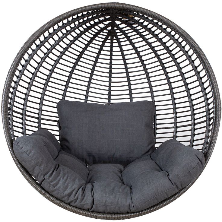 Cushion for hanging chair CLOBE, dark grey