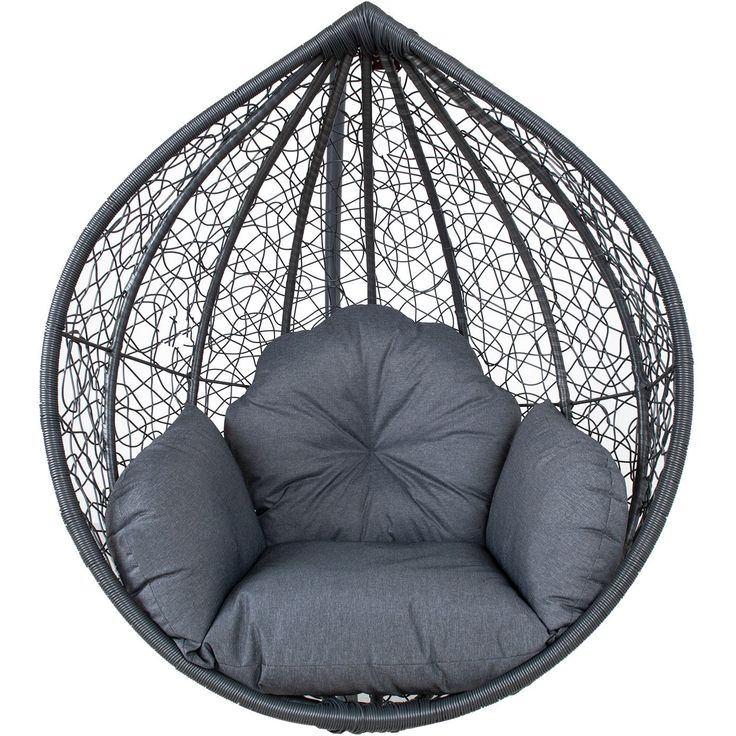 Cushion for hanging chair DROPLET, dark grey