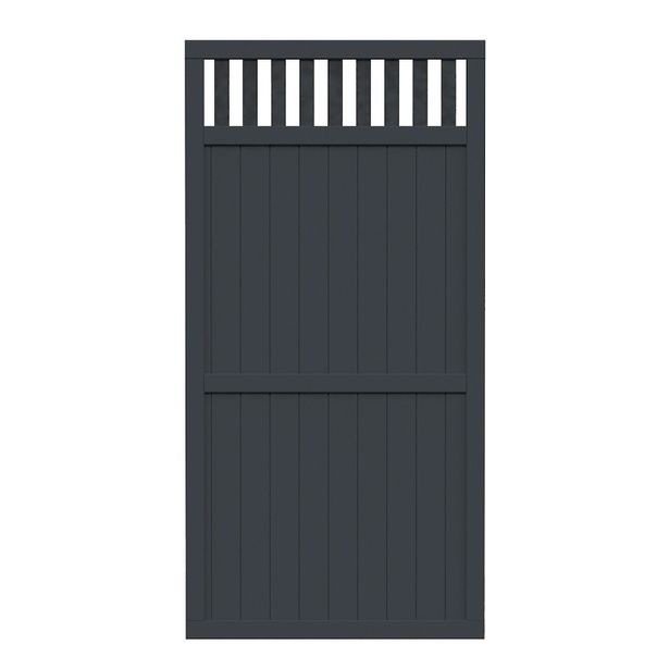 Aitaelementti Palmako Elke 2, 180x90cm, harmaa, 5kpl/pkt