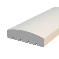 Terassin aitakaide Palmako, 34x120x4200mm, kaareva, valkoinen, 5kpl/pkt