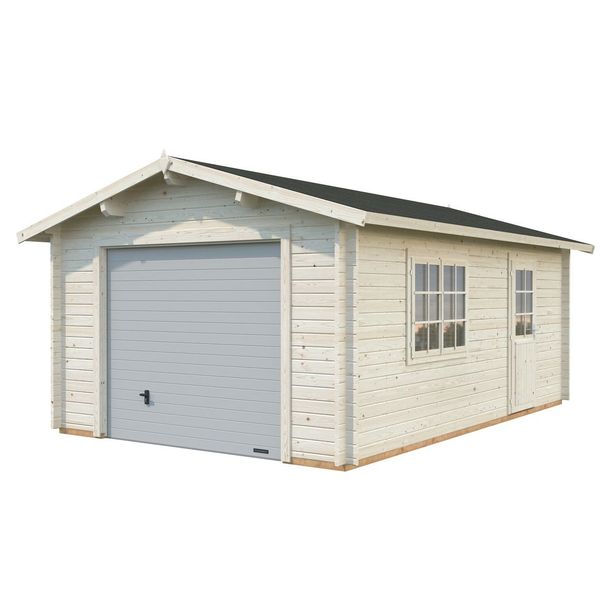 Autotalli Palmako Roger, nosto-ovella, 19m² FR44-3857-2