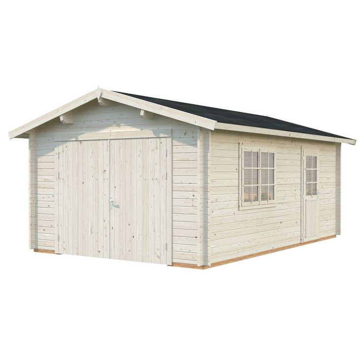 Autotalli Palmako Roger, puuovella, 19m² FR44-3857