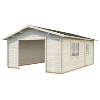 Autotalli Palmako Roger, ilman ovea, 23,9m² FR44-4757