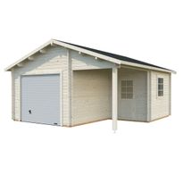 Autotalli Palmako Roger, nosto-ovella, 21,9+5,2m²