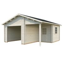 Autotalli Palmako Roger, ilman ovea, 21,9+5,2m²