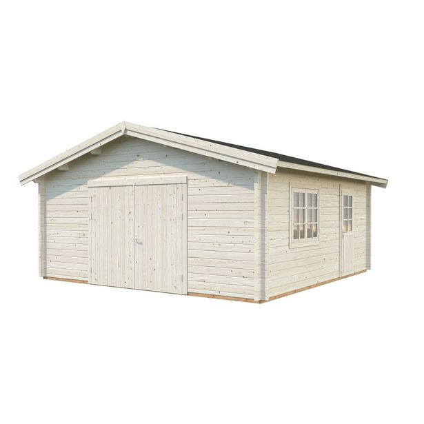 Autotalli Palmako Roger, puuovella, 27,7m² FR70-5656-1