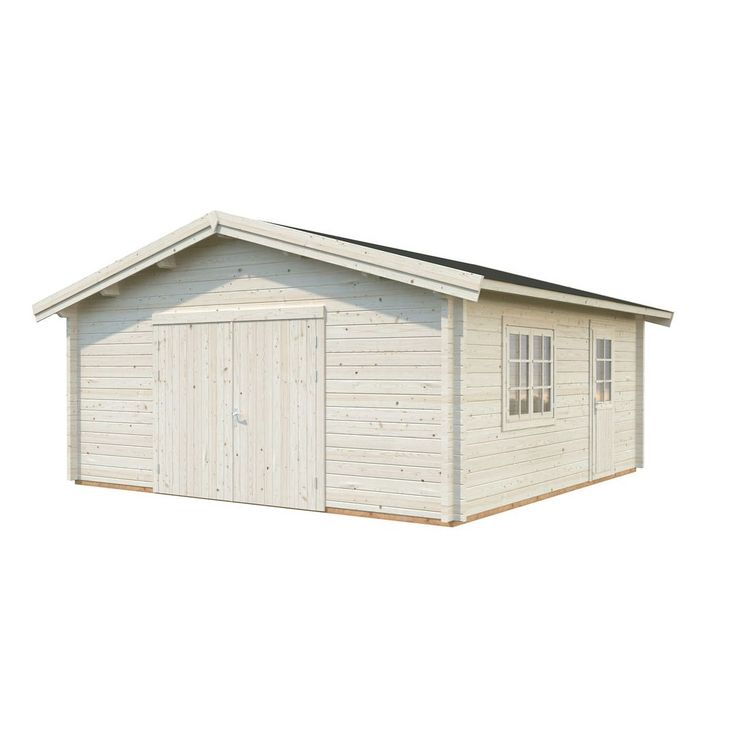 Autotalli Palmako Roger, puuovella, 27,7m² FR70-5656-1