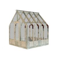 Kasvihuone Palmako Emilia, 5,4m², turvalasi, puurunko