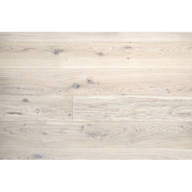 Lautaparketti Baltic Wood Intro Tammi Cottage, 1-sauva, 12,5mm, valkoinen mattalakattu
