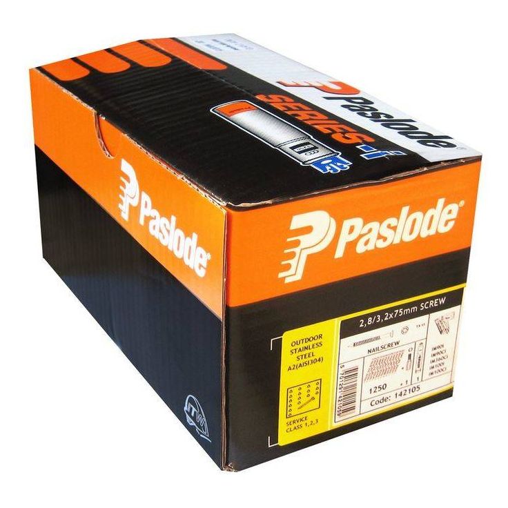 Naulakaasupakkaus Paslode 142105 75X2,8 ruuvinaula A2 TX15 1250 kpl/pkt
