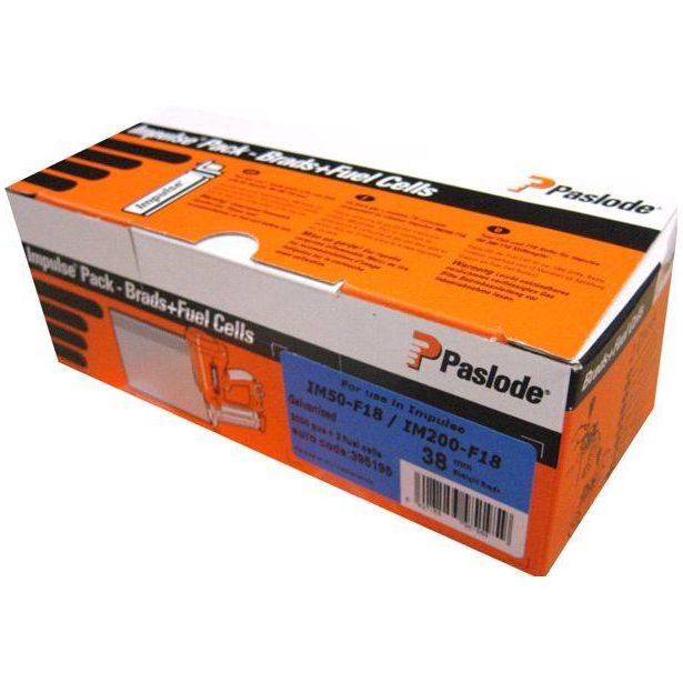 Naulakaasupakkaus Paslode IM50F18 viimeistely 25X1,2 sinkitty 2000 kpl/pkt