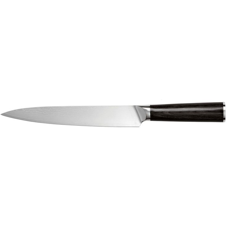 Viipalointiveitsi/trancherveitsi Pepper Damascus, VG10-teräs, 20cm, puukahvalla