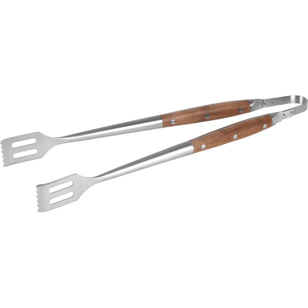 Grillipihdit Pepper, 46cm, puukahvalla, ruostumaton teräs