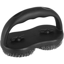 Grillin puhdistusharja Pepper, kahdella teräsvillatyynyllä