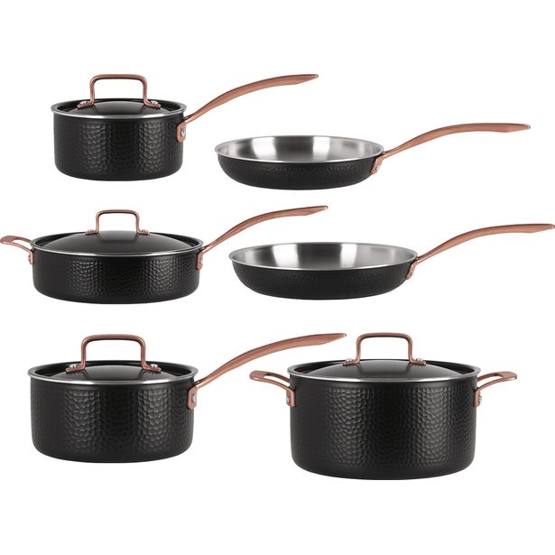 Kattila- ja paistinpannusetti Pepper, 6 osaa