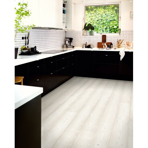 Laminaatti Pergo Living Expression Modern, Lauta 4V Sensation Brushed White Pine