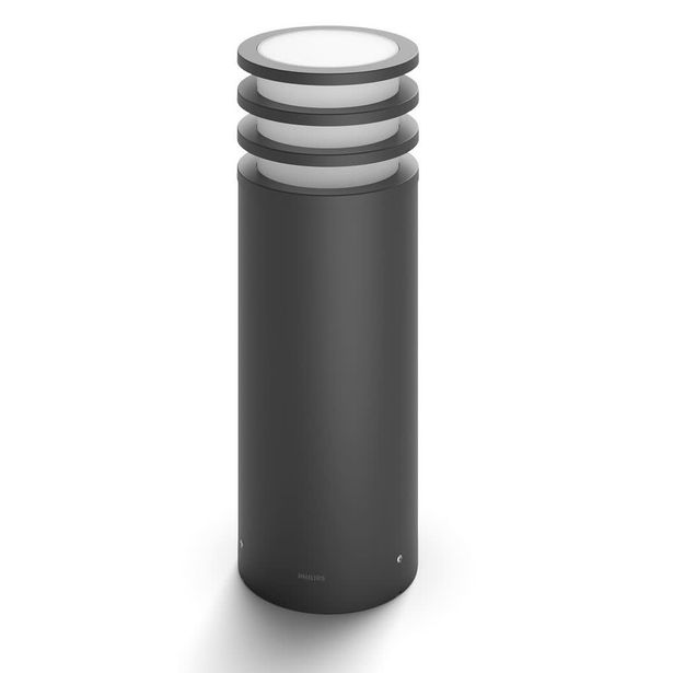 Pylväsvalaisin Philips Hue Lucca, pieni, 9.5W, IP44, 400x142x142mm, alumiini, antrasiitti