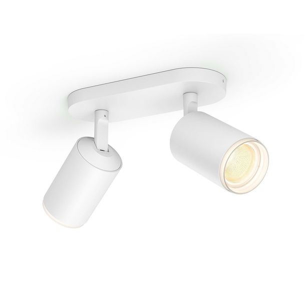 LED-spottivalaisin Philips Hue Fugato, bluetooth, 2x5.7W, IP20, GU10, 195x80x153mm, valkoinen