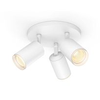 LED-spottivalaisin Philips Hue Fugato, bluetooth, 3x5.7W, IP20, GU10, Ø195x153mm, valkoinen