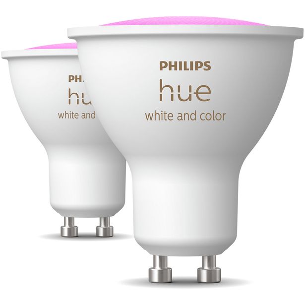 Älyspottilamppu Philips Hue White and Color Ambiance GU10 himmennettävä 2kpl