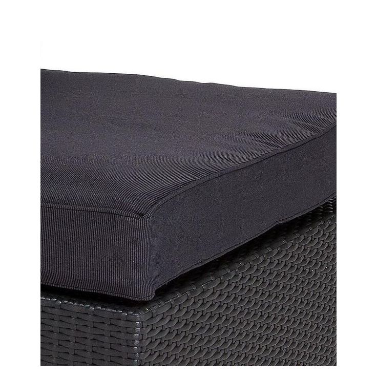 Pehmusteen päällinen Bahamas rahi/pöytä, musta