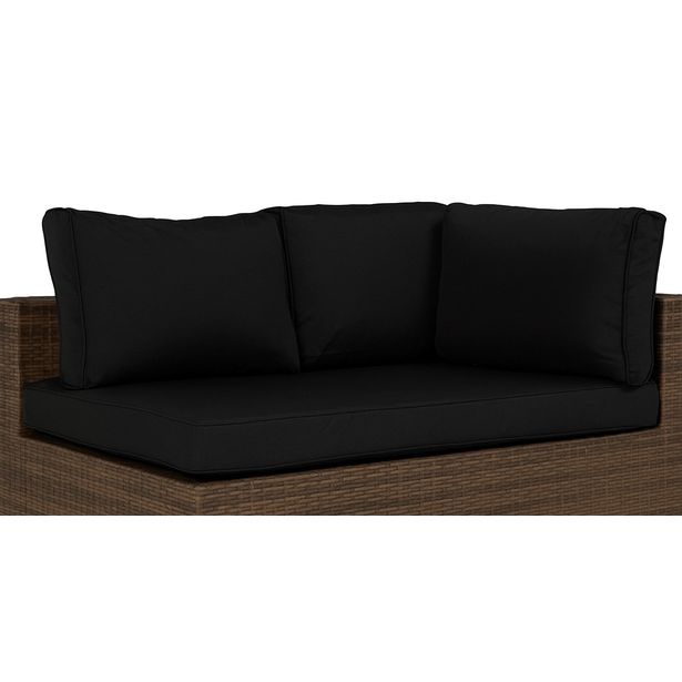 Pehmusteen päällinen Bahamas, oikea/vasen, musta