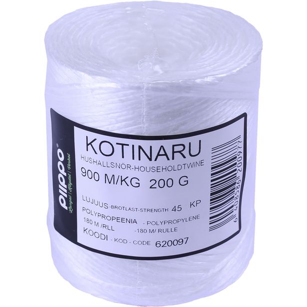 Kotinaru Piippo valkoinen, 200g, 180m
