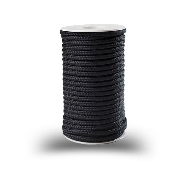 Polyesterinyöri Piippo, 5mm, musta, 17m