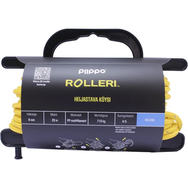 Rolleri Piippo heijastava PP-multifilamentti, 6mm x 20m