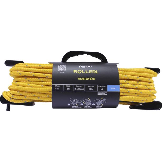 Rolleri Piippo heijastava PP-multifilamentti, 8mm x 20m