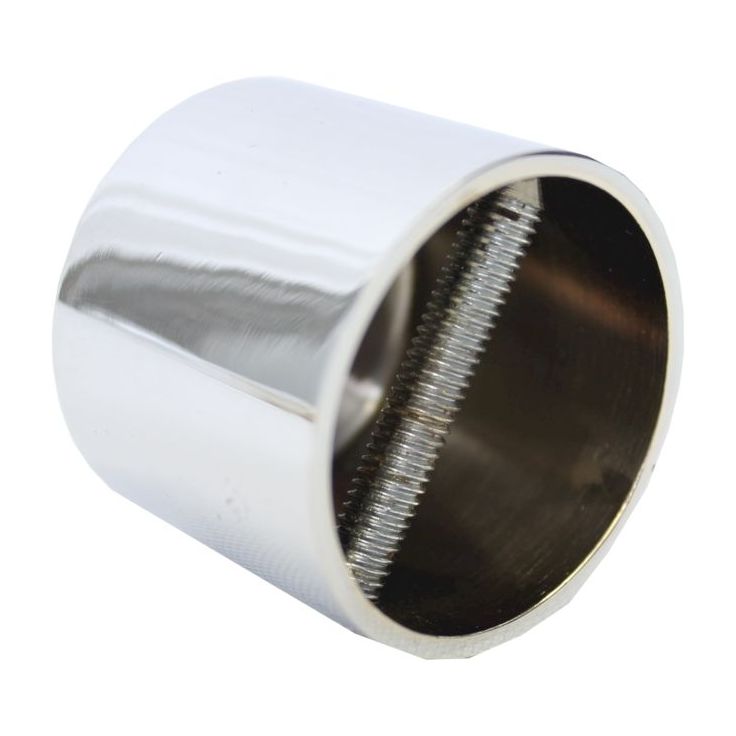 Päätytulppa Piippo, Ø36mm, kromattu