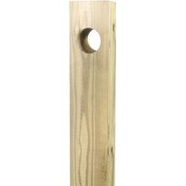 Köysitolppa Piippo vihreä kestopuu, 1200mm, reikä Ø40mm