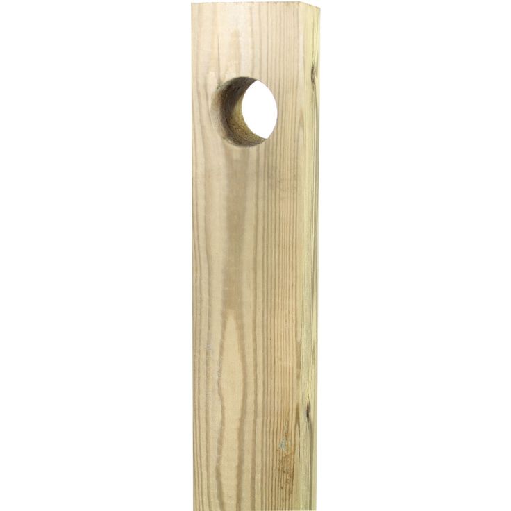 Köysitolppa Piippo vihreä kestopuu, 1200mm, reikä Ø40mm
