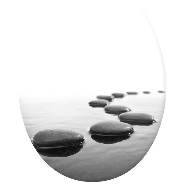 WC-istuinkansi Pisla Duschy Stones, SC/QR, kivikuvio
