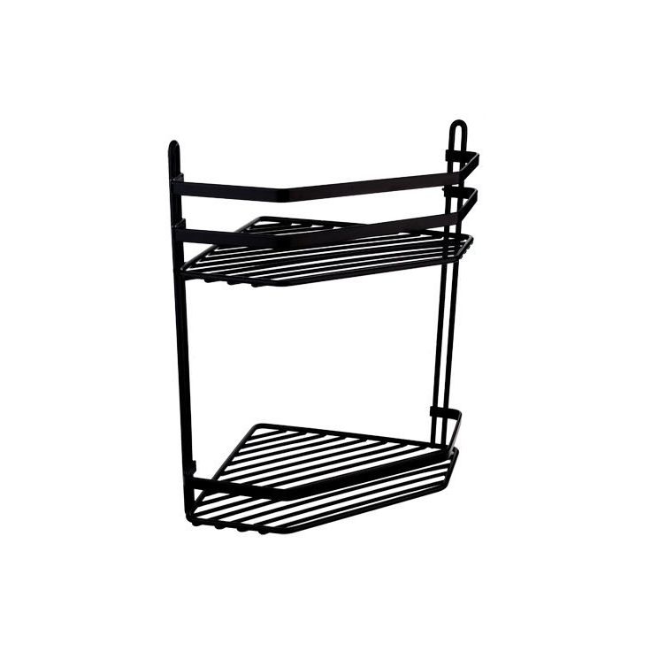 Suihkuhylly Duschy Satina kulma 2-tasoa