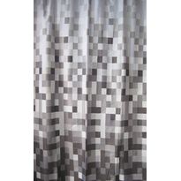 Suihkuverho Duschy Pixlar 180x180 cm harmaa