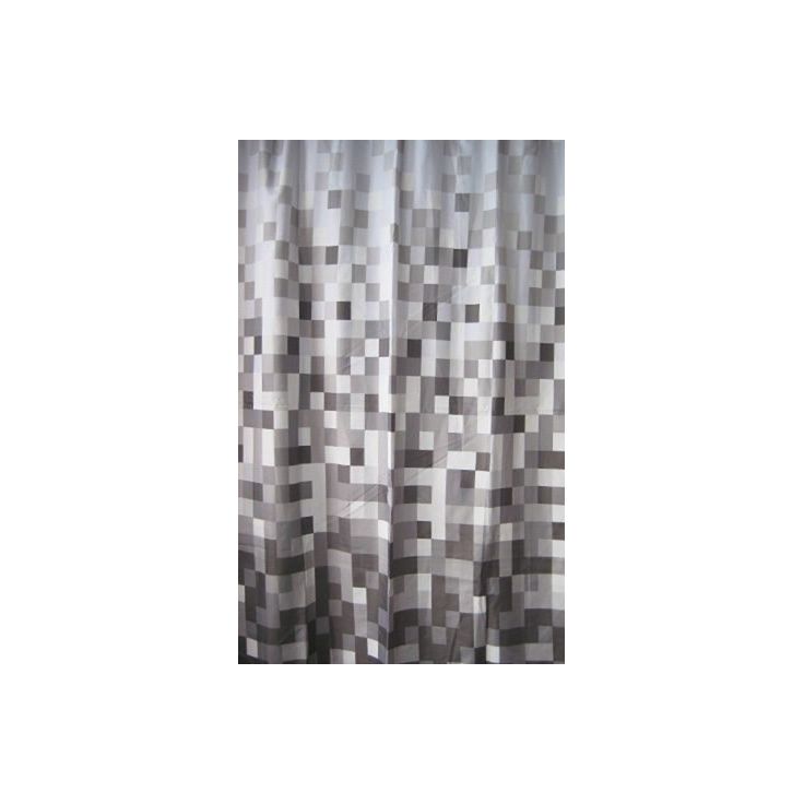 Suihkuverho Duschy Pixlar 180x180 cm harmaa