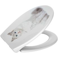 WC-istuinkansi Duschy Kitten pehmeästi sulkeutuva