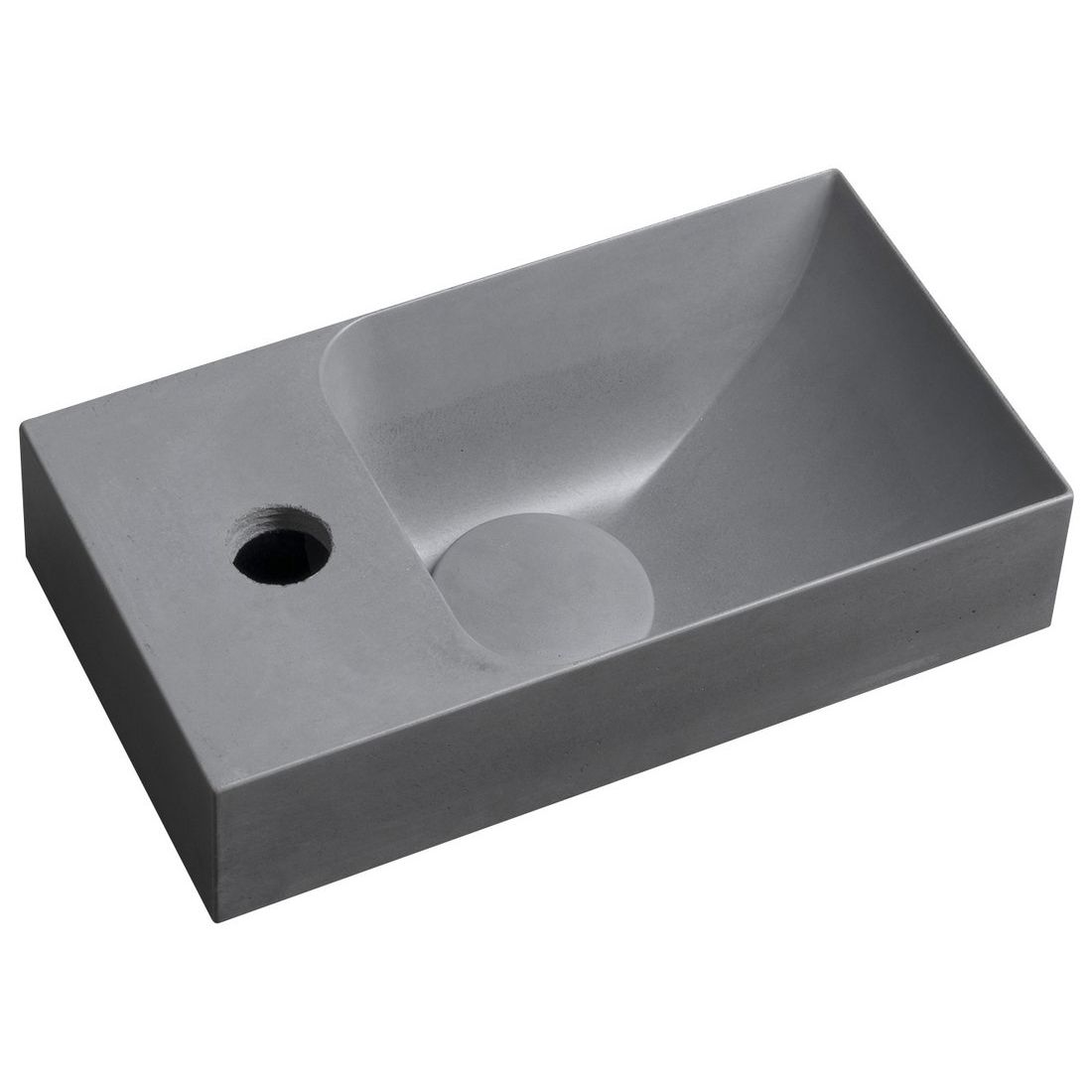 Pesuallas Interia Piccolino 30.8x17 cm, vasen, tummanharmaa