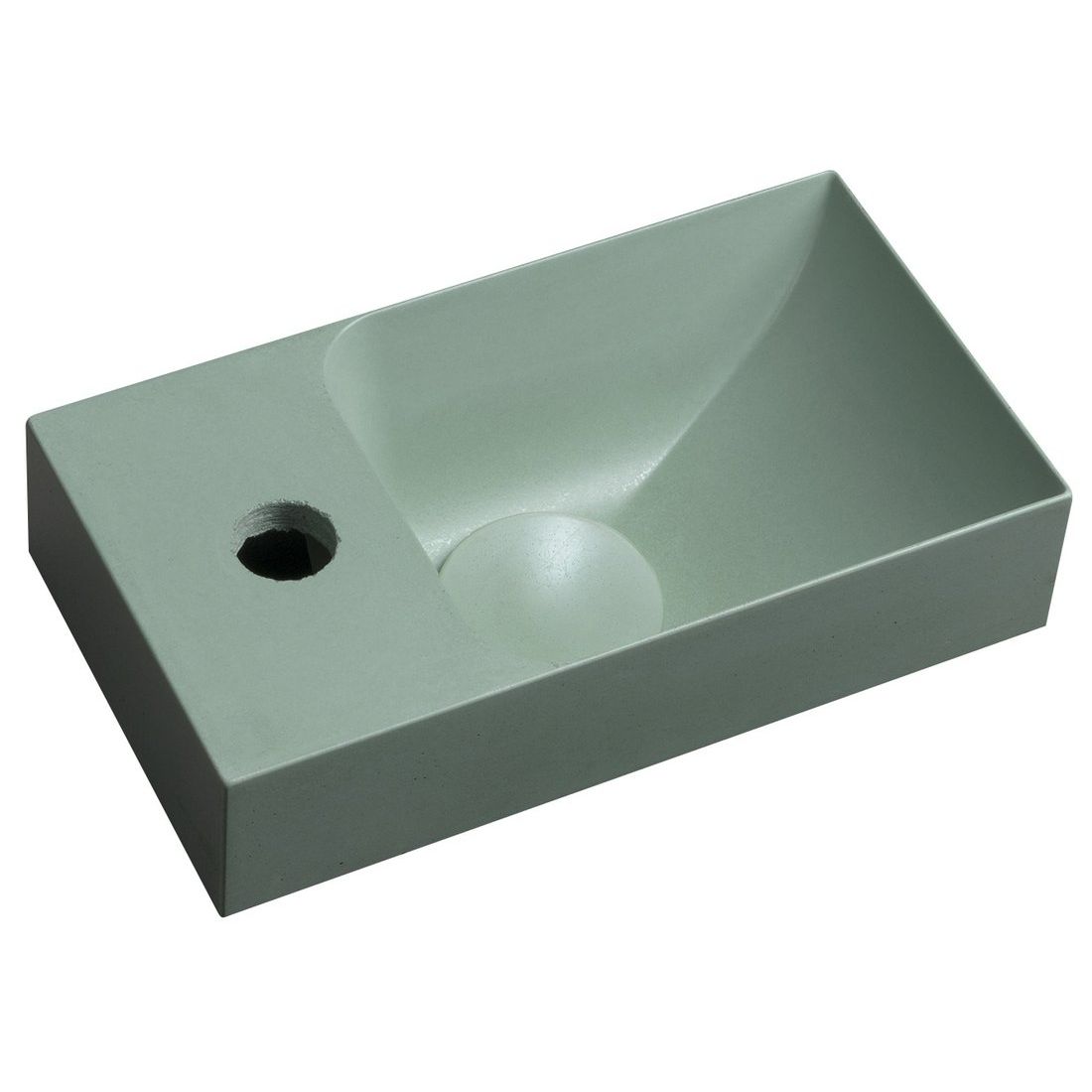 Pesuallas Interia Piccolino 30.8x17 cm, vasen, tummanvihreä